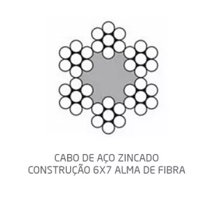 Bobina de Cabo de Aço Galvanizado 1,5mm P/ Cerca Elétrica - 250 Metros