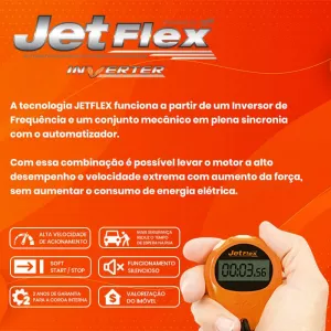 Cancela Automática Barrier PPA Jet Flex BLDC Com Barreira 3 Metros