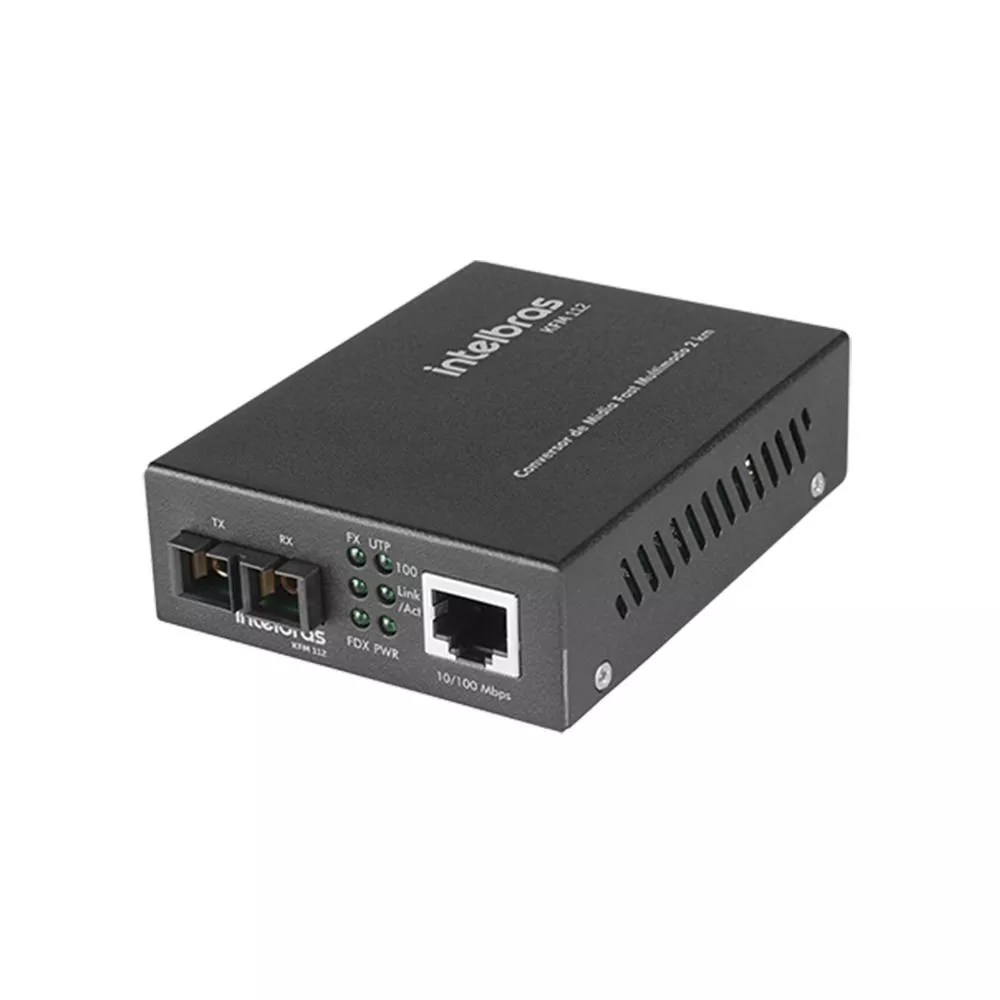 Conversor de Mídia Fast Ethernet Multimodo KFM 112 Intelbras