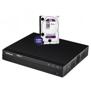 DVR Intelbras MHDX 1216 Full HD 1080P 16 Canais Gravador Multi HD Com HD 4TB Western Digital WD Purple