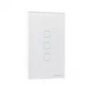 Interruptor Inteligente Touch Smart Wi-Fi Branco Com 3 Teclas EWS 1003 Intelbras