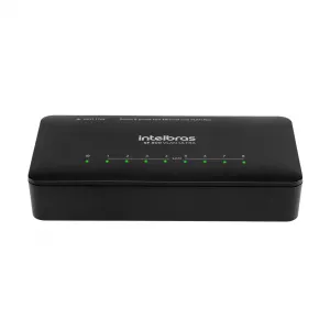 Switch 8 Portas Fast Ethernet Com VLAN Fixa SF 800 VLAN Ultra Intelbras