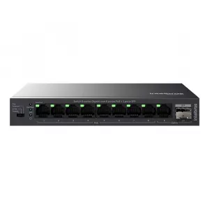 Switch 9 Portas Intelbras S1010G-PA Gigabit Ethernet 8 Portas PoE 1 porta SFP